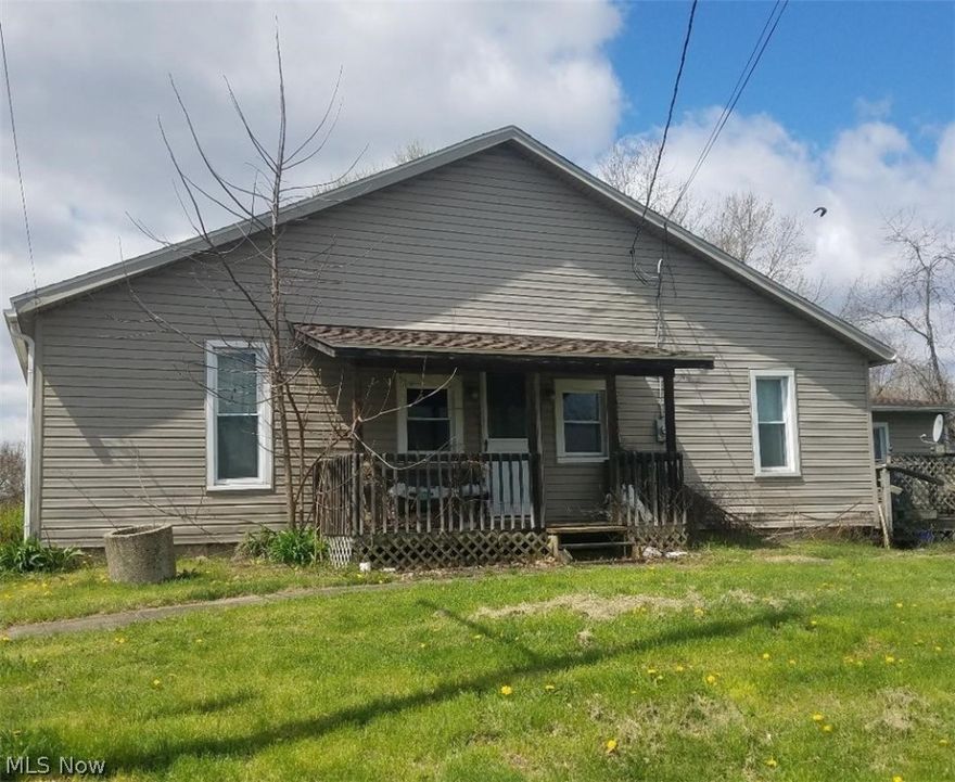 One Story home in Lore City featuring 3 bedrooms 1 full bath, large living room overlooking the Guernsey walking trail, full basement for your storage needs, and a nice 2 car detached garage. Some TLC would make this a perfect starter home, retirement or income property. Call today for your viewing