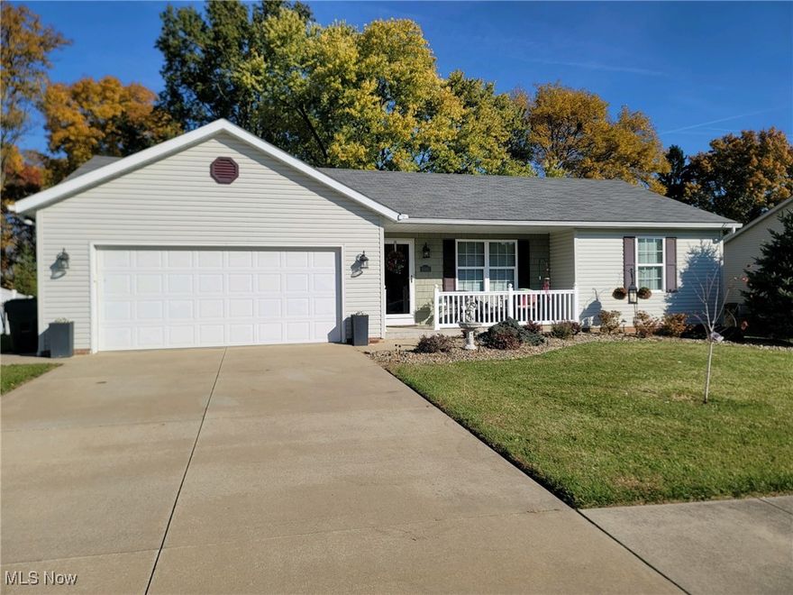 All one floor living right next to Teslaw high school. Beautiful 3 bedroom 3 bath ranch with a fully finished basement. Truely all one floor living. The laundry room is located on the first floor. Master Bedroom features an attached full bath. The fully finished basement has a game room, master bedroom along with a walk in closet. There is additional storage space in the basement. As well as additional storage in the 10 x12 shed in the fully fenced in back yard. The home has an attached 2 car garage. Enjoy the covered front porch or back patio that is also available with this home. This home checks off all the features your looking for in a new home. Don't miss out on this one. Call today for a private showing!