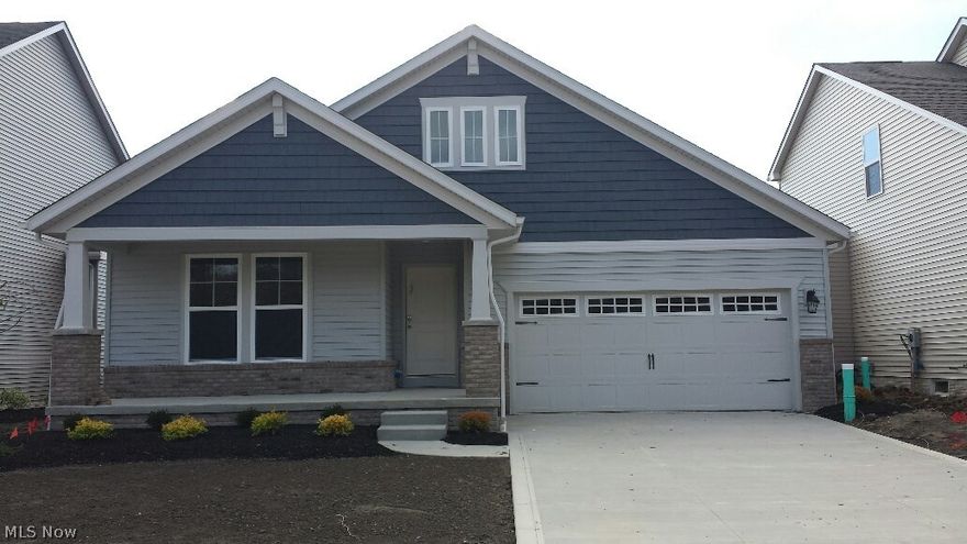 Move right into this beautiful new Drees Home w/ unique craftsman style exterior & charming front porch. This stunning Ranch design offers an open layout featuring a gourmet kitchen w/ quartz counters & center island, spacious family room w/ fireplace and sunlit dining area. The vaulted owner's suite has a large walk-in closet and en-suite bath. Two additional bedrooms, full bath and laundry room give you everything you are looking for with first floor living.  Southlake is a private community surrounded by Brunswick Lake and nestled inside 65 acres of preserved woods, a perfect blend of city living w/ the conveniences of being close to shopping and quick highway access yet surrounded by nature! Contact Drees Homes for more information on this great home and community!