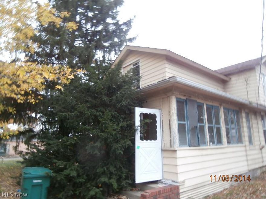 Classic 4 Bdrm 1 Bath Cape Cod with 4 Car Detached Garage in need of rehab.  House features Living Rm, Eat inKitchen, Family Rm, 4 Bdrms and Enclosed Porch,as well as full unfinished Basement.
