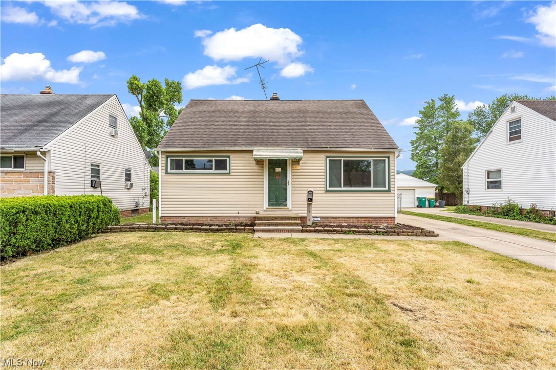 4/2 cape cod style home. Freshly painted. Recently installed central air (2021)! Great updates include vinyl windows, basement waterproofing (2020) & younger roof!. Full plumbing and electrical updates per inspection 2020. Enter home into the living room featuring buffed hardwood floors & large picture window allowing bright natural light. Bright kitchen overlooks the backyard featuring natural oak cabinets that wrap around the room. Spacious counters & work space. Two spacious bedrooms on main floor & 2 upstairs; sufficient closet space. A partially finished basement with built-in bar, entertainment space and play area. separate area for laundry and workbench. Convenient 2nd full bath w/shower. The deep fully fenced backyard has a detached 2-car garage with side covered porch for barbeque. Well priced home won't last long, Ready for move in. Schedule a showing, easy to see.