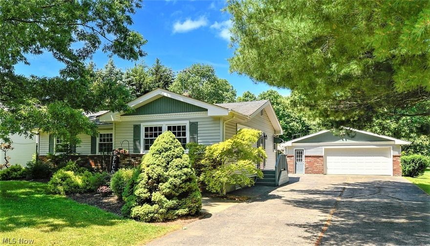 **Beautiful Copley Twp Ranch W/1700 Sq. Ft, 3-4 Bedrms, Finished Basement, 1.5 Bathrms & 2.5 Car Garage On .62 ACRES!! *Long Paved Driveway, Oversized Garage W/Extra Space For Riding Lawnmowers & Atv's *Relax & Unwind On A Peaceful Serene Back Patio W/Pergola & Wisteria Listening To The Sound Of A Waterfall In The Heated Koi Pond! *Tree Lined Back Yard W/No Immediate Neighbor View Behind *Living Rm Showcasing Newer Carpet, Gridded Windows & Wood Accent Wall! *UPDATED Kitchen W/Fresh White Cabinets & Nickel Hardware, GRANITE Beveled Countertops, Diamond Inlay TILE Backsplash, FARMHOUSE Style 4 Light Studded Wood Caged Rustic Chandelier & CUSTOM WOOD PALLET Feature Wall! Under Cabinet Lighting, BRAND NEW Refrigerator, Wall Oven & Stovetop!! Sliders To The Back Yard *Three 1st Floor Bdrms Include Wood Slider Closet Doors, Upgraded Blinds & Master W/Ceiling Fan + ENSUITE Master Bathroom! *Master Has Access To It's Own Half Bath W/Pocket Door Enclosure To Another FULL Bathroom W/2nd Toilet