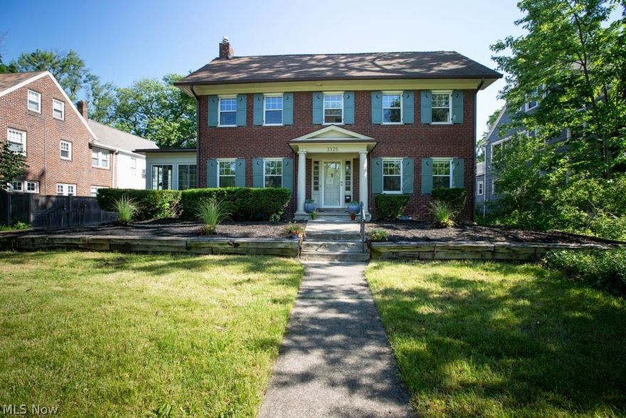 Welcome to this thoughtfully updated classic brick colonial w/ beautiful architectural details in the heart of Cleveland Hts. You will love all the original moldings, high baseboards, hand crafted crown moldings & unique curved walls throughout. No expenses were spared w/ the newer windows, updated forced air HVAC system, w/ central A/C & refinished natural hardwood floors. Improve upon your culinary skills in your updated kitchen, complete w/ recessed lighting, granite countertops & SS appliances. Kitchen is open to the dining room, w/ pendant lighting. Do not look past the beautiful custom bannister from 1st to 2nd floor. The updated 1st floor powder room, 4 season sunroom & wood burning fireplace complete the 1st floor. You will find 3 nice sized bedrooms on the 2nd floor w/ an updated shared bath, w/ ceramic tiled floor & an owner's suite w/ en-suite bathroom w/ double vanity & walk-in closet. Enter the private finished 3rd floor w/ a bedroom, an additional living space & 3rd full