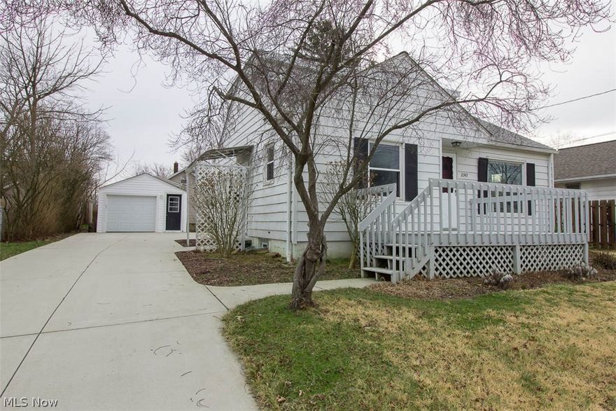 This is the one!  This wonderful cape cod is full of delightful surprises - like the sizable upstairs bedroom expansion with high ceiling and multiple closets.  Or - the beautiful hardwood floors.  And - the finished basement space with four huge storage closets!  This home has been lovingly cared for and has been well maintained with updates such as glassblock windows, sump pump, newer cement driveway with rear patio, replacement windows and newer furnace.  You are just around the corner from Oak Park with a wading pool, basketball courts, picnic areas and playground.  Located in the neighborhood between Broad Blvd and Portage Trail this home is convenient to all that Cuyahoga Falls has to offer!  Call for a showing today and make this home yours!