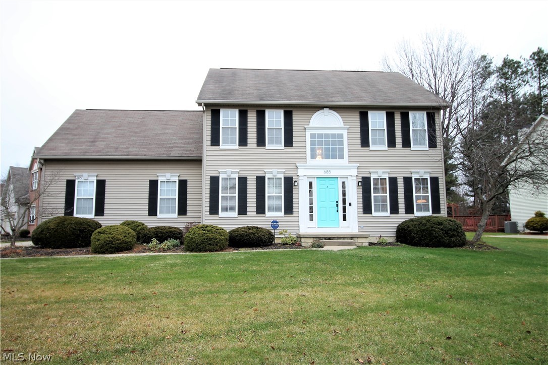 Pristine beauty in this charming four bedroom, two full and one half bath sparkling, shutter trimmed colonial home. So many updates have been done in this crisp, clean home. Come on into the formal dining room or office area, (room currently being used as the piano room), family room, living room, kitchen with eat in area. Living room which has a gas fireplace with a tile surround is open to the eat in kitchen area, the kitchen has new lighting and sconces, granite counters, gas line for range and outdoor grill, stainless steel appliances (2018). Abundance of counter space and cabinets, there is a window above the sink which lets in the natural sun light and you can view the deck and fabulous backyard. The half bath has been remodeled in 2018 and the washer and dryer on the first floor laundry room will remain with the home. Upstairs you will find the remodeled master suite with new fans, hardwood flooring, freshly painted & the master remodeled bath with tile shower, new toilet. There