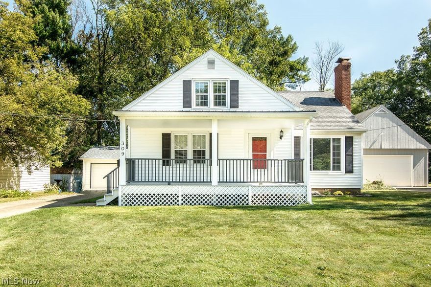 Gut-to-the-studs renovation! Desirable open floor plan! Four, spacious bedrooms! Two full bathrooms plus two-car garage! All new: 16' x 16' deck, 8' x 22' front porch is new from the foundation to the roof. All new electric, plumbing, furnace, central A/C, hot water tank, garage door and garage opener. Custom Amish kitchen cabinets with granite counter tops! It also includes stainless steel appliances! Dormer was added so that a 2nd floor full bath can be added. Partially finished basement. Schedule a tour soon, this one won't last long!