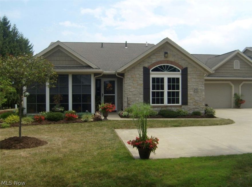 1 Year Home Warranty Included with Purchase! Enjoy 2 bedrooms 2 Full and 1 half baths 1,264 sqft
 Better than new, well maintained condo built in 2007 with 5-star energy package.  Condo features 1264 sq ft of living on the first level. Completely finished basement in 2012 with wet bar and beverage cooler, half bath and storage area.
Tiled entry way leads to great room with gas fireplace, vaulted ceiling and large round top window. Kitchen is fully equipped with high end stainless steel appliances in 2016 and large pantry.  Spacious master suite offers vaulted ceiling with large bath and walk in closet. There is an additional bedroom with walk in closet and full bath for guests
Some additional features include a three season porch with great views, Two car garage with key pad entry and custom build storage. Laminate flooring installed throughout in 2016, laundry area on the first floor with plenty of storage.  Low monthly HOA fees and utilities. Best location in the Association!
Sel