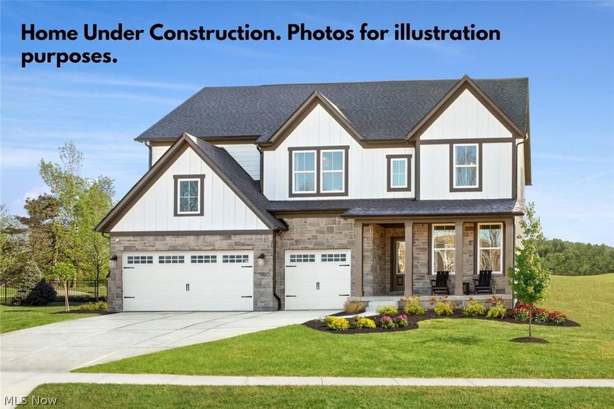 Under Construction, Drees Homes 4 bedroom, 2.5 bath Belleville floorplan, situated in Strongsville's Pine Lake Crossing Community! Awesome
open floorplan. 1st floor study. 2nd floor game room & laundry! 3 car garage. Photos for illustration purposes