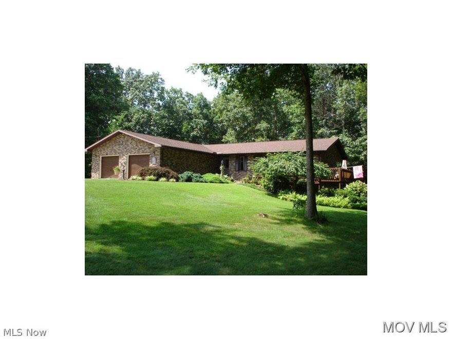 Beautiful park like setting situated next to state wildlife area.  Exceptionally well maintained home.  Kitchen has breakfast bar, Hickory cabinets, stainless appliances.  Finished basement with rec room, beautiful fireplace.  Also a 13x10 workshop with separate outside entrance.  Multiple decks, perfect for your outdoor living.  Truly a "must see".  Room sizes, square footage and lot size are approximate.  Elem: Little Hocking Elementary Scho  Elem/Bus: Y  JrHigh: Warren Middle  JrHigh/Bus: Y  High: Warren High School  High/Bus: Y  Fire: VOL  Police: SHF  PossFreeGas: N  ;SQFT=Fin L1:1608, Fin Bsmt:1608, Fin Above:1608, Fin Total:3216, Unfin Above:0;GAR= 2 Car Att, Opener(s);PRKG= Off Street