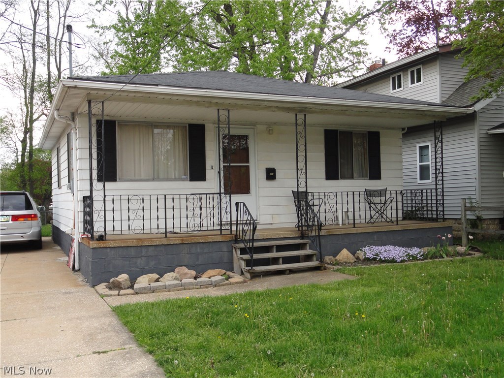 Lovely ranch with front room that is open to the kitchen creating a nice spacious living area. Welcoming big front porch. Neat , clean and well maintained. Nicely updated kitchen and bathroom. 2 bedrooms on the main level plus a rec room and two more finished rooms on the lower level. Basement waterproofed. Washer and dryer included. Large fenced yard with pretty lawn to enjoy. Pleasant neighborhood. Nice home.