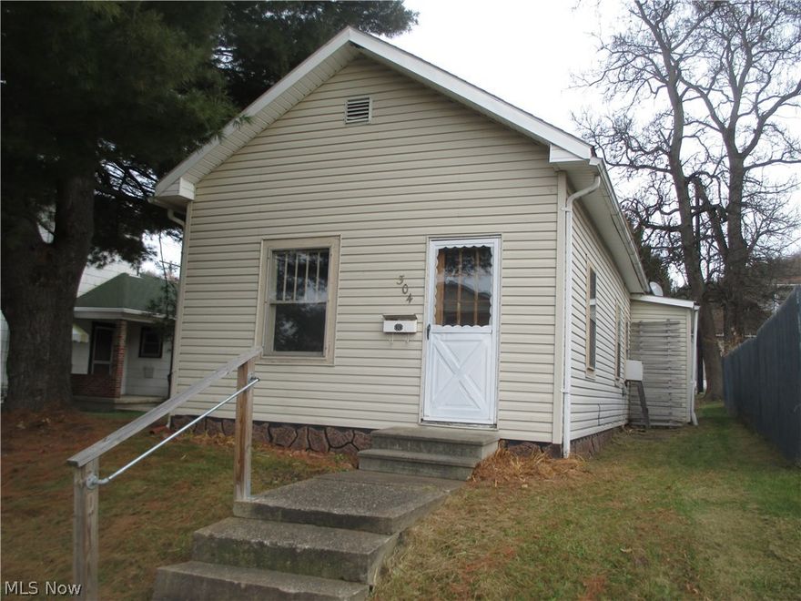 Updated flooring and clean walls. Window air conditioner. Dining room could be used as a family room. Fenced back yard. Parking off the street in the back. Affordable. Why pay rent? Rooms are estimated for size.