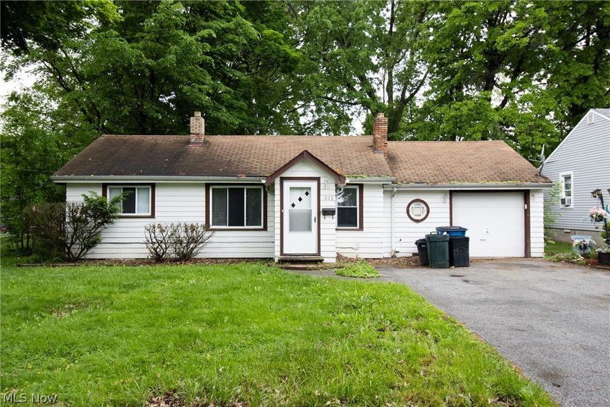 Discover this beautifully updated ranch-style home at 1222 E 340th St, Eastlake, OH. Boasting 3 bedrooms and 1 bathroom, this cozy residence features an open-concept living room and dining room. The spacious backyard is perfect for outdoor activities and gardening. Conveniently located near schools, parks, and shopping, this home is ideal for first-time buyers or as an investment property. Don't miss out on this Eastlake gem! Sold As Is