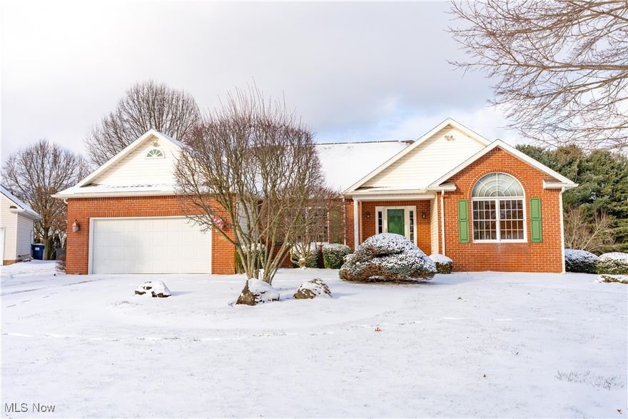 Situated in the sought-after Coventry Hills neighborhood of Jackson Township, this thoughtfully maintained ranch offers comfort, function, and an unbeatable location along with brand-new mechanicals, including a new furnace, central air conditioning, and hot water heater to be installed. Designed with a desirable split-bedroom layout, the home provides privacy while maintaining an easy, open flow ideal for everyday living. Upon entry, you’re welcomed into a spacious great room anchored by a gas fireplace, creating a warm and inviting focal point. The adjoining eat-in kitchen is filled with natural light and features ample cabinetry, generous counter space, and direct access to the deck, perfect for indoor-outdoor entertaining or quiet mornings overlooking the backyard. The primary suite is tucked away for added privacy and features two walk-in closets and a well-appointed en-suite bath complete with a soaking tub, separate shower, and dual vanities. Three additional bedrooms offer flexibility for guests, home office space, or hobbies, all located near a full hall bath. The laundry room is also conveniently located on the main level. Downstairs, the full walk-out basement is ready for your vision. Already plumbed for a bathroom, partially framed, and featuring a second fireplace, it offers endless potential to expand your living space with a recreation room, home gym, or guest suite. Outside, enjoy a large yard, a rear deck for relaxing or entertaining, and a heated two-car attached garage. All of this is just minutes from local parks, shopping, dining, and everything Jackson Township has to offer. A rare ranch opportunity in a prime location with major systems already taken care of. This home is ready to welcome its next owner.