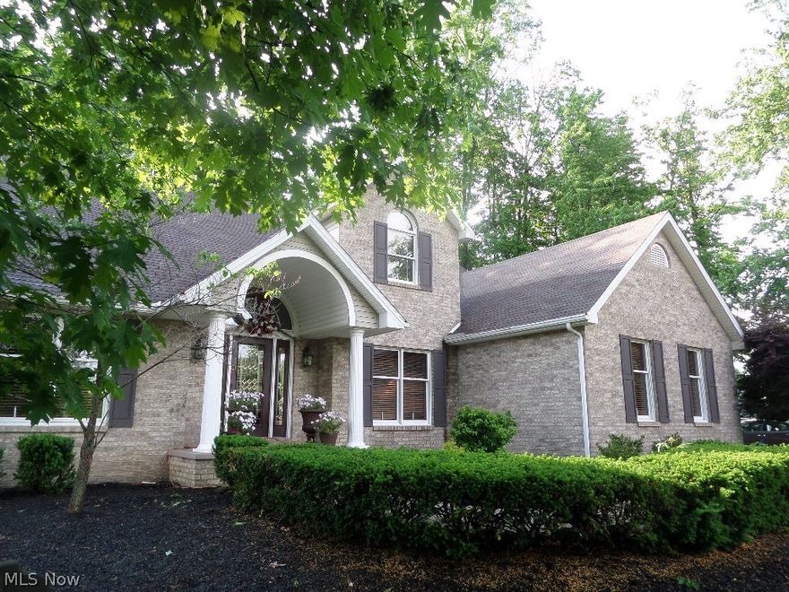 Lovely 3 bedroom Cortland cape cod on corner lot with first floor master with French doors to pool and patio area, vaulted great room with gas fireplace, large formal dining room, gourmet galley kitchen with stainless appliances, spacious screened porch overlooking pool, 2 full and half baths. Beautifully finished rec room with gorgeous custom-built bar with rich oak shelving. In-ground swimming pool, multi-level wood deck and nature stone patio, pool house, and professional landscaping. Pergola and covered patio too. Deck housing hot tub. Your own private resort in your own backyard.