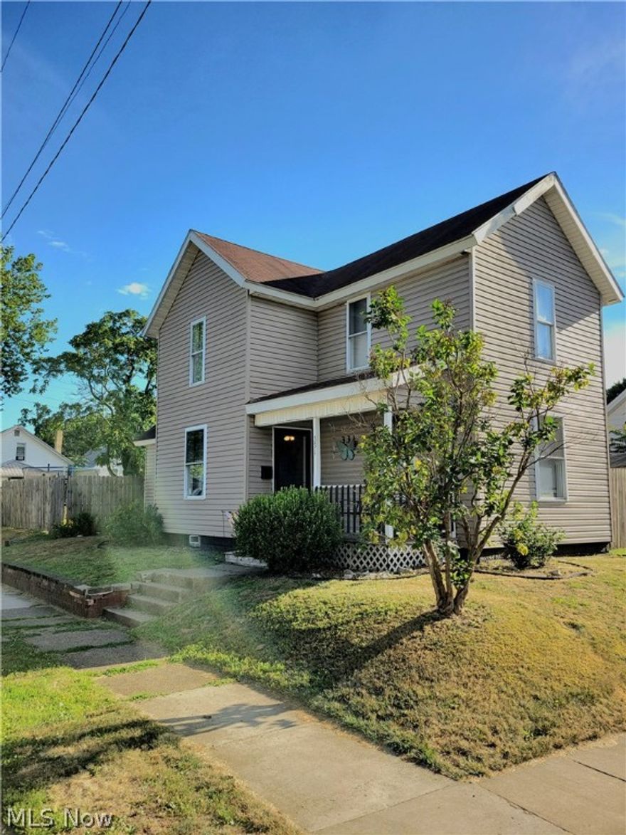 A nice, large fenced in back yard on a corner lot with off street parking sets this 2, possibly 3, bedroom 1 bath home apart from others. Equipped with central air and a gas furnace, this would make a great home or a great investment property as it is in move in condition. Schedule your showing today.