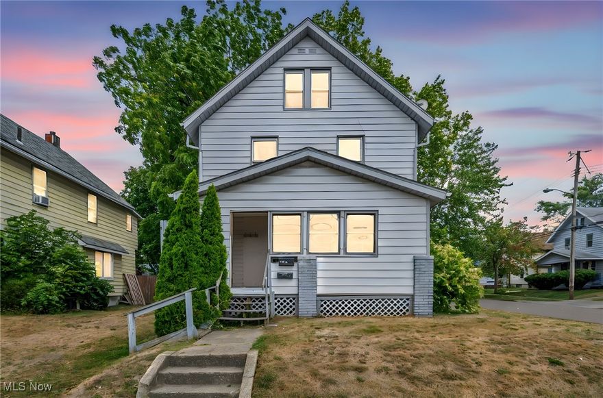 Fantastic Duplex in Akron’s Firestone Park Area – Investment or House Hack Opportunity!
Welcome to 1107 W Wilbeth Rd, a well-maintained 2-unit corner lot property offering versatility for investors or owner-occupants alike. This duplex features a 3-bedroom, 1-bath upper unit and a 1-bedroom, 1-bath main floor unit, each with separate gas and electric. The upstairs unit is currently rented at $825/month (below market value), while the vacant main-level unit is ready for showings or immediate occupancy.
Inside, you’ll find many updates including newer windows, roof, furnace, kitchen cabinets, flooring, and fresh paint throughout. The first-floor unit offers a spacious open living/dining area, kitchen, bedroom, bath, rear entry, and a private back porch. The upstairs unit boasts a generous living area, kitchen, two bedrooms on the second level, and a large master suite on the third floor with access to a deck. Both units share access to a full basement with laundry hookups and additional storage.
The property sits on a 0.12-acre corner lot with yard space, a detached 2-car garage, and extra parking. Conveniently located in Akron’s Firestone area, residents enjoy easy access to Firestone Park, schools, shopping, dining, and I-77/I-277 for quick commutes.
Whether you’re an investor looking for a solid rental with upside potential or a homeowner seeking to offset your mortgage by living in one unit and renting the other, this duplex checks all the boxes. Clean, updated, and income-producing — don’t miss your chance to own a versatile property in a prime location.
Property offered via www.ezrealestateplatform.com ONLY. Buyer's Premium Applies.