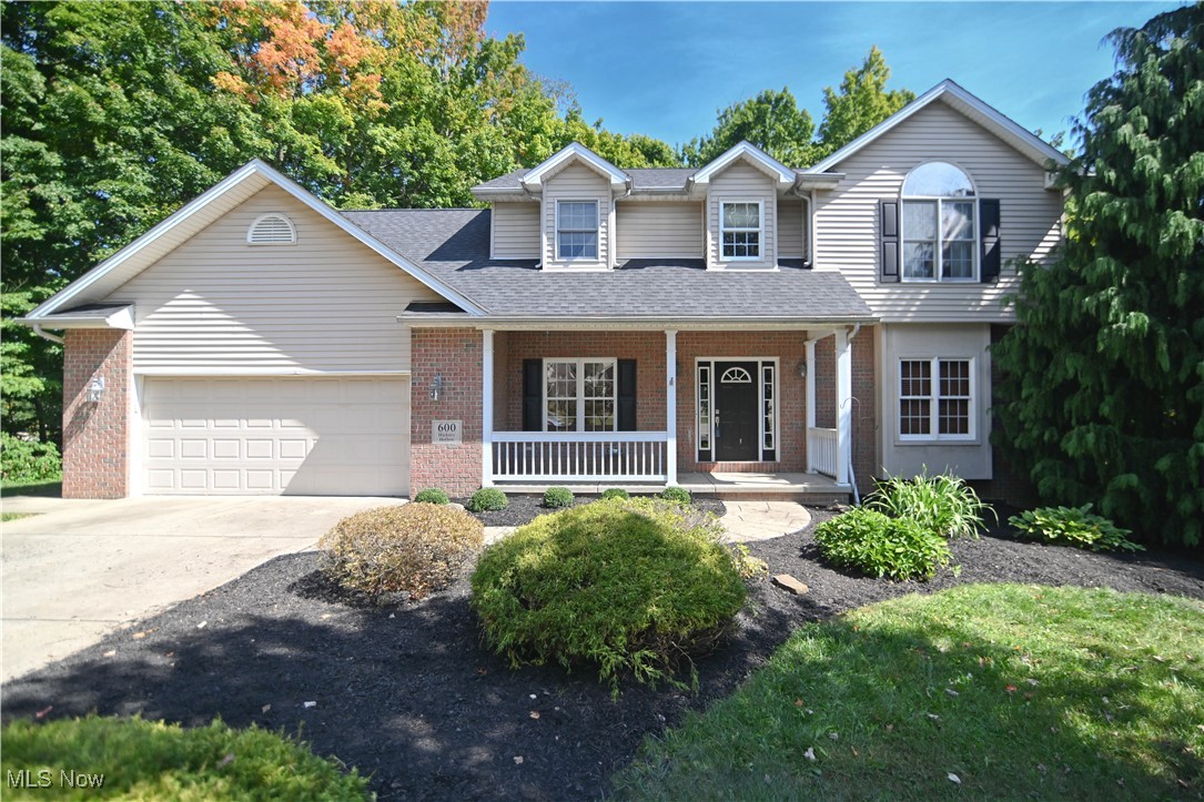 Looking for a great home tucked away from the hustle and bustle? Great two story with a finished walk out basement! The landscaping was just freshly touched up adding great curb appeal. Ceramic tiled entry opens to the formal living and dining rooms. Beautifully updated kitchen with quartz countertops, white cabinets, center island and backsplash with mother of pearl inlay. Black chrome stainless appliances to stay. Large dinette for meals! Glass slider doors with built in blinds lead to the raised deck overlooking the treelined back yard. First floor family room with fireplace and french doors open to the living room or why not use as a first floor office. Half bath, first floor laundry with plenty of storage plus the entry to garage complete the first floor. Upstairs you will love the size of the owners suite with vaulted ceiling, private bath equipped with newly tiled shower, new toilet, double vanity and whirlpool tub. Large walk in closet! Three additional bedrooms can be found along with a full guest bath. Local artist hand painted one of the bedrooms with a storybook setting! The fourth bedroom easily is spacious enough to be a second floor family room or gaming center! Walk in closets! So much storage! The basement is spacious, finished and walks out a private patio! Rec room offers tons of space and there is so much storage in this home! Third full bath with tiled walk in shower. Additional finished room for bedroom 5, office or hobby room! New Roof 04/24 New water tank 07/24. Central Air replaced in 2020! 150 Amp Electric. Attached garage, Large lot with extra wide side yards to enjoy! If you want a home tucked away, you must check out this great floorplan, it's ready for you to make your own!