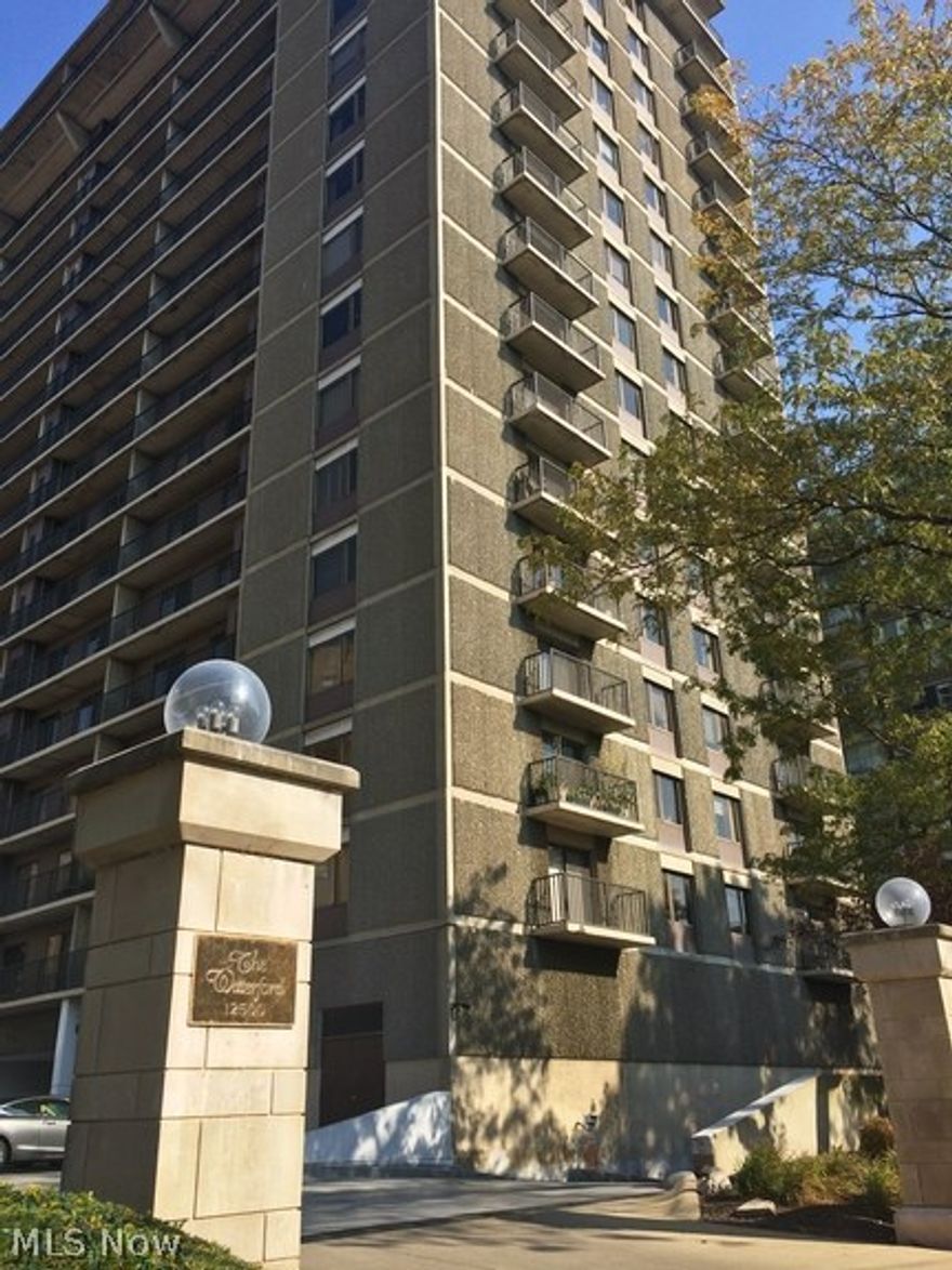 Beautiful NW corner unit at the Waterford.  Gorgeous lake and sunset views from a renovated and very tastefully decorated suite. An especially nice floor plan, with a formal entry hall, a large living room facing the water, a roomy eat-in kitchen, and spacious bedrooms. Enjoy sailboat races at lunch, and breathtaking sunsets at dinner -right outside your windows! One of the loveliest condominium buildings in Cleveland: Magnificent Waterford chandeliers in the lobby. Exceptional maintenance and financial positioning. A full complement of amenities, with everything from a well appointed pool/hot-tub/sauna/work-out room complex to a large game room, an elegant ballroom with views of the lake and the skyline, to a wine room, freezer storage, and a car-wash in the garage. Carefree and comfortable living taken to a higher level.