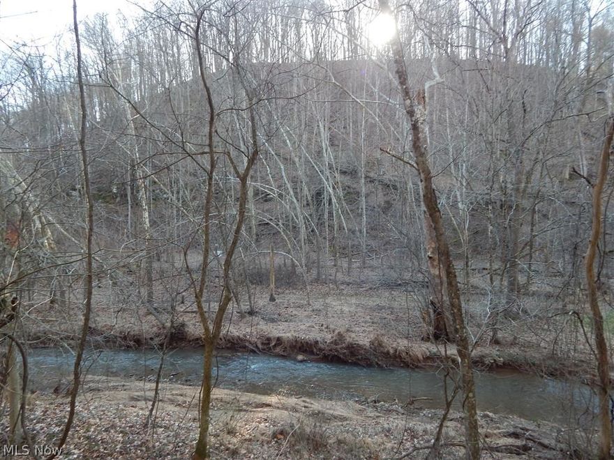 This 30 +/- acres of wooded property fronts on a gravel county road and has a small stream running through it near the road. There is some level area near the stream where you could set up camp and prepare for the journey to the top. The front face of the property is steep and rocky but when you get on the ridge at the top of the property there is some great laying wooded hunting land. The big bucks hang out here while waiting to sneak into the neighbors cornfields.