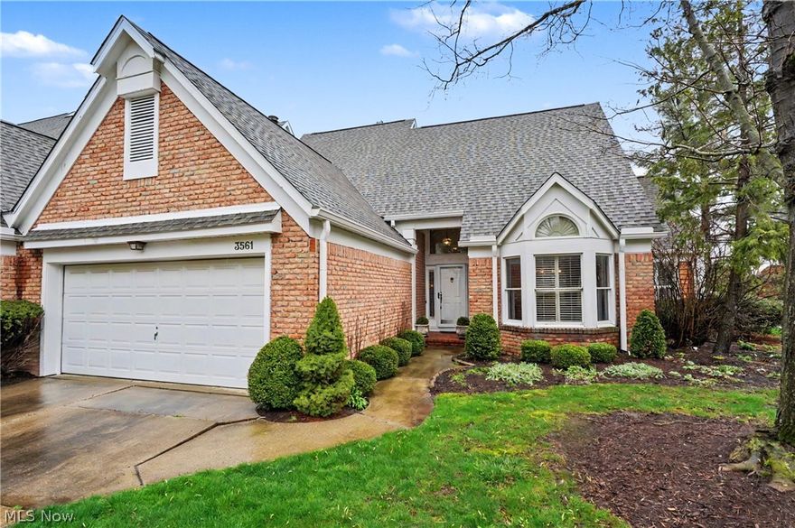 Tucked within the sought-after Sparrow Pond community in Bath Township, this end unit condo blends old world European character with thoughtful modern updates. From the moment you arrive, the abundance of windows on three sides becomes immediately apparent, filling the home with natural light.
Step inside and you’re welcomed through a beautifully naturally lit foyer, where newer travertine tile flooring carries seamlessly into a spacious great room with vaulted ceilings and expansive windows. An eye-catching travertine mantel anchors the fireplace, creating a stunning focal point and adding warmth to the space. The layout flows effortlessly into the kitchen, where granite and marble countertops pair with handcrafted cabinetry by Joe Edward and GE Profile appliances, including a double oven and convection microwave. Details like under-cabinet lighting and plantation shutters enhance both function and finish.
The first-floor primary suite offers comfort and convenience, complete with its own fireplace, direct access to the outdoor patio, and a beautifully updated bath featuring a generously sized walk-in shower and double vanity with ample storage. 
Upstairs, a spacious lounge area with rich cherry flooring overlooks the great room below, creating an open and connected feel. This level continues to an additional bedroom and a well-appointed full bath, ideal for guests or flexible living.
Entering the backyard, a concrete patio offers space to relax or entertain, with a gas line optional for a gas grill. All set within a quiet, well-maintained setting. 
Residents of Sparrow Pond also enjoy access to a community pool, enhancing the low-maintenance lifestyle this community is known for. An attached garage with built-in storage and a comprehensive security system to complete the home.
Updates include: furnace, ac system, roof, & skylights in 2022.