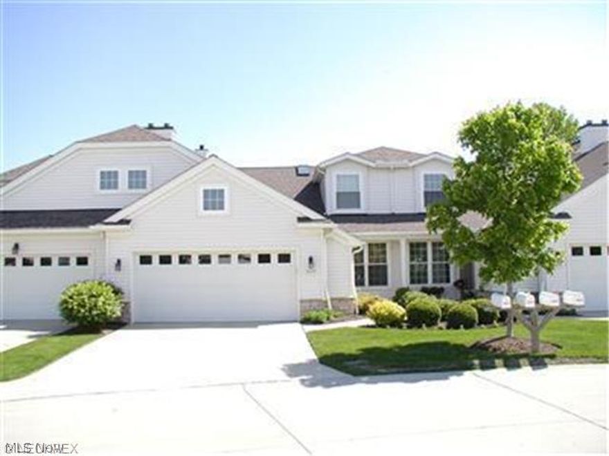 Beautifully maintained, in Waterside Crossings. Neutral decor throughout. Newer carpet. First floor features Great Room with built ins and gas fireplace, dining area . Large Kitchen with ample cabinets plus breakfast bar. A half-Bath and Laundry Room complete the first floor. All appliances stay. Three, comfortably-sized Bedrooms and 2-full Baths . Master Suite and Bath with double sinks, soaking tub and separate shower. Upstairs bedroom has attached full bath .Attached 2-car Garage . Patio with natural gas grill. Maintenace free fee includes yard, snow, water/sewer, pool, tennis courts. Convenient location near pool/tennis courts/walking trails/park. Pets allowed.