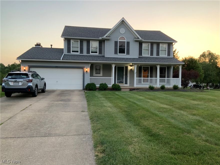 Beautiful colonial located in Twinsburg. Flooring and hot water tank new in 2021. Newer furnace and air conditioning. Enjoy your evening on the back deck with captivating view of the pond located in the neighborhood. Enjoy a day/evening fishing in the pond, fish are catch and release.