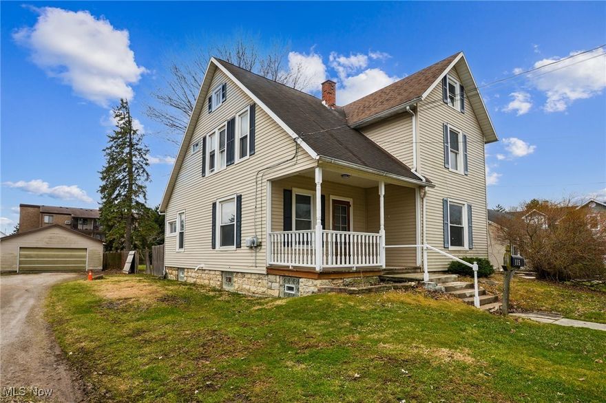Charming and updated, this spacious two-story home blends classic character with modern finishes. Freshly painted inside and out, the bright interior features new carpeting, an open-concept living area, and a stylish kitchen with butcher block countertops, white cabinetry, and stainless steel appliances. The beautifully renovated bathrooms include elegant tile work and updated fixtures. Upstairs, generously sized bedrooms offer ample storage, while large windows bring in natural light. Situated on a sizable lot with a covered front porch, this home is move-in ready with plenty of space to enjoy inside and out!