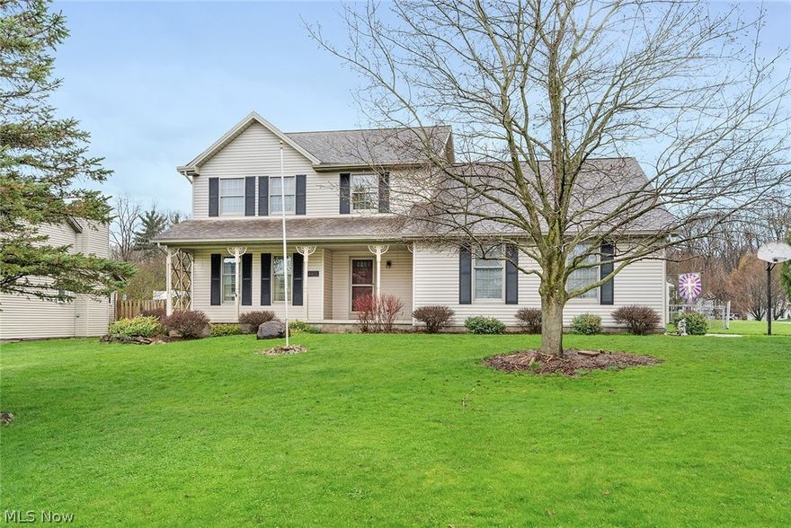 Meticulously well maintained 3 bed/4 bath 2612 square foot home in the much desired Countryside Estates development with an exceptional blend of space, comfort and quality for peace of mind. This property welcomes you with its large covered front porch and boasts an extra large corner lot with fully fenced enclosed back yard and an large shed/out building .The huge 31 x 20 back deck overlooks an expansive park like yard for relaxing, entertaining or simply enjoying the serenity of this outdoor space.  A large main floor includes spacious living room, coiffured ceiling in dining room,sizeable family room 25 x 15 with brick fireplace and a spectacular picture window and cathedral ceiling ,recessed lighting, an eat in kitchen 18 x 15 with sliding doors to the back deck, an entry from the oversized garage is spacious and can be used as a mud room with a generous sized first floor laundry and a half bath all done in beautiful laminate flooring. There is a generous 13 x 18 master bedroom suite on upper floor which has huge closet space and attached master bath with an amazing sky light. The second upper bathroom also has a beautiful sky light as well. This upper floor has 2 other nicely sized bedrooms one with beautiful parquet floor. The home has ample closets, storage and much  natural light with all its windows.The lower level provides a great finished bonus room 23 x 13 which can be used as your choice such as a guest suite having an enormous walk in closet and a full bath or an office space , workout space or countless other options.Located near parks , schools , shopping and dining all add great value for the new home owner to enjoy all these benefits and more .