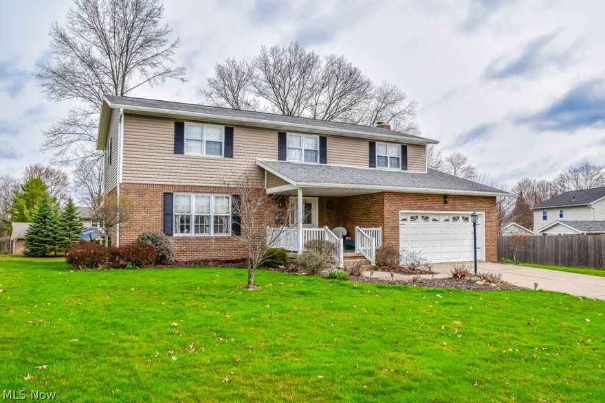 Gorgeous 5 bedroom Perry home with open living areas and a finished lower level! Find your culinary inspiration in the beautifully updated kitchen with stainless steel appliances, a pantry, tile backsplash and flooring. A breakfast bar divides the kitchen and the family room. The family room offers crown molding and a lovely whitewashed fireplace. Extra gathering space in the formal living and dining room. A convenient half bath completes the main level. Upstairs, there are 5 bedrooms including a master and junior suite. The master suite features vaulted ceilings, a walk-in closet and a private full bath with dual sinks, a jetted tub, separate shower and skylight. The junior suite has a private half bath and 2 closets. 3 additional bedrooms and a full bath with tile flooring. Enjoy even more square footage with a finished rec room on the lower level. 2-car attached garage. Outside, there’s a wide covered front porch, a tiered back deck, storage shed and tons of space. Come see all this