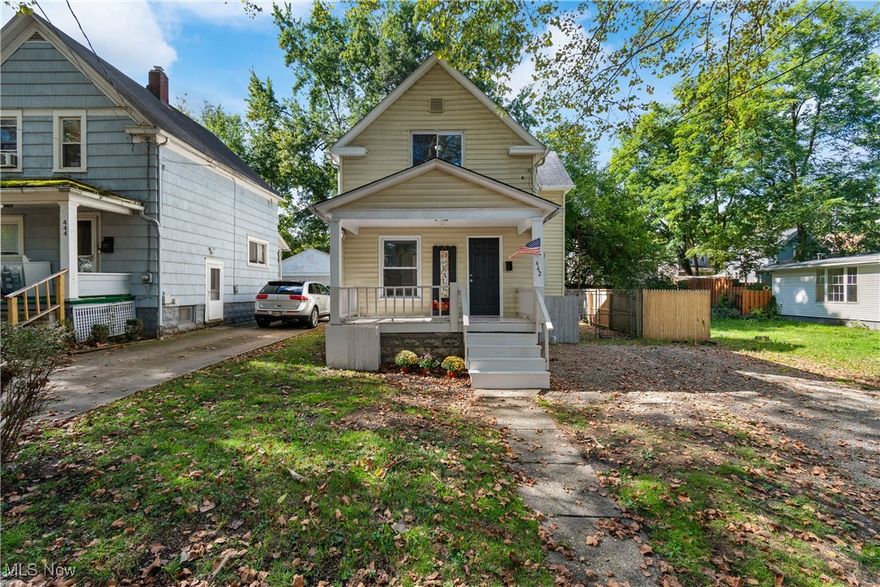 Welcome home to this beautifully remodeled property, which perfectly blends modern updates with thoughtful design and functionality. Step inside to find fresh paint, new flooring, and an all-new kitchen layout featuring a stunning butcher block island and appliances; all ready for your next dinner party or cozy night in.

Upstairs, the expanded full bathroom offers extra comfort and style, while the main floor now features a convenient half bath and laundry room. Downstairs, you'll find a newly added 3rd bedroom with an egress window and closet; ideal for guests, a home office, or extra living space.

Enjoy the outdoors on your brand-new deck overlooking the fully fenced backyard, complete with a hidden area for trash bins to keep things neat and tidy.

Located near Hoban High School and within walking distance to the Hoban football stadium, this home offers both charm and convenience. The attention to detail and pride of craftsmanship shine throughout, don't wait, schedule your showing today!