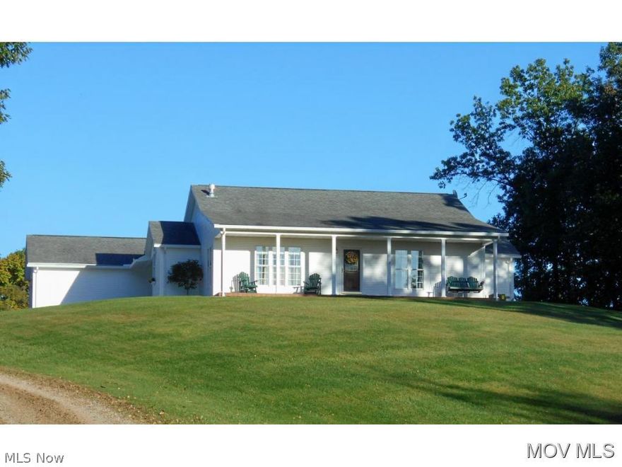 All 1st floor living, situated on 3.6 acre private setting. Quality built with attention to detail: 1/2 ceramic tile floors, custom oak cabinets, kitchen island w/prep sink, central vac, Simonton windows, 2 gas fireplaces, new 6" seamless gutters w/ guards, & brand new HVAC system.  Master suite includes full bath w/garden tub & large walk-in closet.  Open kitchen w/eat-at island, lots of counter space, & all appliances. Full finished w/o basement w/all new carpet & laminate flooring, large rec room, & 3 additional finished rooms w/large closets. Quality craftsmanship throughout.  Elem: Warren Elementary School  Elem/Bus: Y  JrHigh: Warren Middle  JrHigh/Bus: Y  High: Warren High School  High/Bus: Y  Fire: VOL  Police: SHF  PossFreeGas: N  ;SQFT=Fin L1:2275, Fin Bsmt:1627, Fin Above:2275, Fin Total:3902, Unfin Bsmt:144, Unfin Above:144;GAR= 2 Car Att