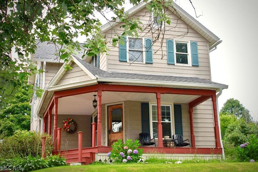 Fantastic 2 story, 4 bedroom, 1.5 bath house waiting for you to make it home! Large front porch for seating. Updated kitchen cabinets and custom concrete countertops. This large home features 1st floor laundry and half bath. Family room in the back of the home. Large yard with 2 storage barns. Must see