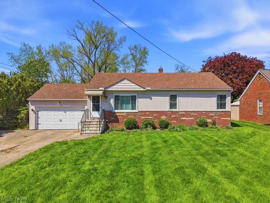 Character abounds in this classic Seven Hills ranch! Some timeless elements--hardwood floors and built-ins--along with an updated kitchen and first floor bathroom, and of course the living room, 3 peaceful bedrooms, and basement rec room! Brand new windows installed just ahead of listing, a newer garage door and masonry up to the front door! Bonus? The big, usable backyard ready for all your entertainment needs this summer...perfect for a firepit and an above ground pool! Minutes from retail, public transportation at the corner, and approximately 1 mile from I-77. Home warranty included. This one is a delightful opportunity. Don't miss it.