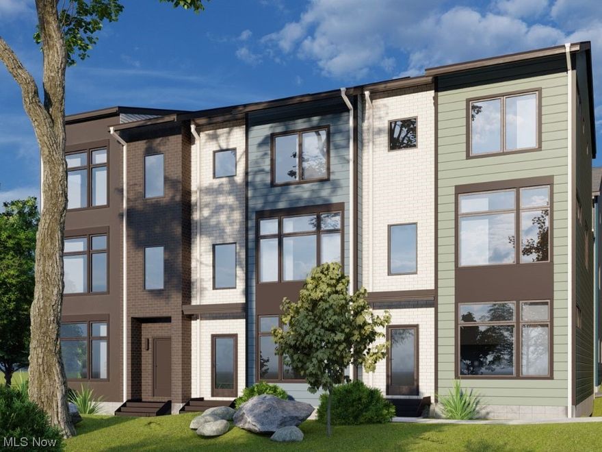 Almost completed!!!!! Incredible walkability to your favorite local restaurants and shops within Ohio City’s SoLo neighborhood! Welcome to the Bailey Bridge Townhome Community – 3 stories high, find a 1st-floor guest bedroom with ensuite full bath, with a foyer granting access to the front door & attached 2-car garage. Open concept design awaits on the 2nd-floor, with high ceilings and an ideal space for entertaining. Find stone countertops with a sprawling island, luxury vinyl CORE Tec flooring, and upgraded Aristokraft cabinetry, all within your kitchen, dining, & living space. An additional guest bed & full hallway bath sit on the 3rd floor, with hallway access to a private rooftop balcony! The primary suite also sits on the 3rd floor, with an ensuite primary bath offering luxury tile throughout, with a fully tiled shower & frameless glass door. This 3-story townhome includes the upgrades that new constriction offers with a 15-year tax abatement! !