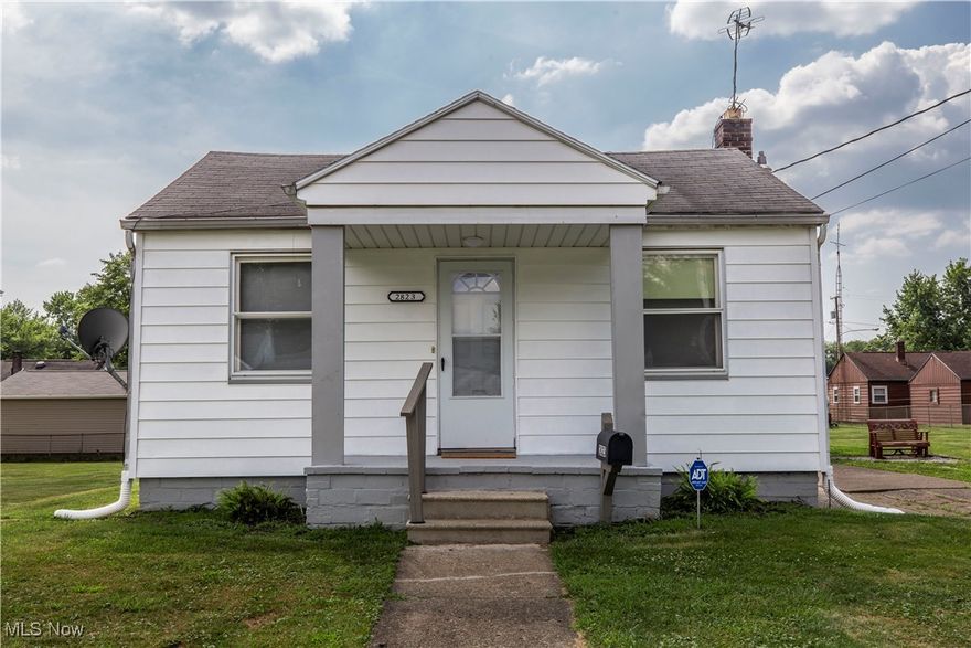 This endearing little single-story home features two bedrooms and an open-concept layout connecting the living room through to the kitchen. Freshly updated with new carpet, flooring, and paint throughout, it also includes a furnace and A/C unit, both around five years old. Enjoy a spacious enclosed back porch and a detached one-car garage. Situated on a .41-acre corner lot comprised of three parcels, this home offers energy-efficient living and is move-in ready—definitely worth a closer look!