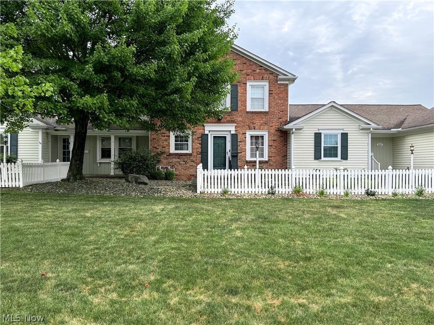 Cute townhouse style condo situated right in the heart of Boardman! Great location with easy access to dining, shopping, schools, freeways and more. This brick front 2 story condo has beautiful landscaping and welcomes you and your pets. The front door welcomes you to an updated kitchen (appliances stay) and leads you into a bright and airy living space (could be sectioned off as dining room & living room) with sliding glass doors to the deck and grill area- great for outdoor entertaining. Newer flooring, paint and light fixtures run throughout. A half bathroom completes the first floor. Upstairs features 2 bedrooms and a full bathroom, including a spacious primary bedroom with walk-in closet, private sink and access to the main bathroom. Full basement provides plenty of storage and has the laundry room. Home warranty provided. CALL TODAY!