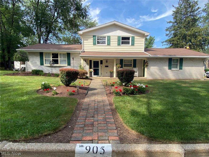 Welcome to 905 7th St NW.  This centrally located, move-in ready 4 bedroom, 2 full bath split level in North Canton School District will not disappoint.  Pride of ownership can be seen throughout. Kitchen includes new backsplash and stainless steel appliances.  Functioning wood burning stove in Great Room heats the home independently or in conjunction with forced air furnace.  Family room is a great place to relax and unwind while enjoying  the wood burning fireplace. Rear patio offers a quiet place to relax and enjoy your morning coffee.  Fire pit located in side yard for those upcoming Fall nights. 8 x 10 wooden shed for additional storage. Ring Doorbell installed at front door. Updates - 2021, master bedroom laminate flooring; paint throughout; rear screen door - 2020, Hot Water Heater; laminate flooring 2 bedrooms 2nd floor; replaced upstairs interior doors; front storm door - 2019, replaced electric panel - 2018, Air conditioner; laminate flooring dining room/kitchen/foyer. Schedu