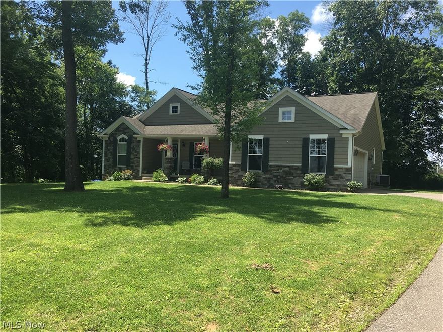 Exceptional 3 bedroom, 2.5 bath Ranch home resting on 1.139 acres. First Floor Living at it's Best! The Great room offers cathedral ceilings, wood burning fireplace with Open concept to the Kitchen with stainless steel appliances, breakfast bar and panty. The first floor laundry room is adjacent to the 2 car attached garage. Owners Suite offers vaulted ceilings, private bath and walk-in closet. All this and New Carpet too!!!