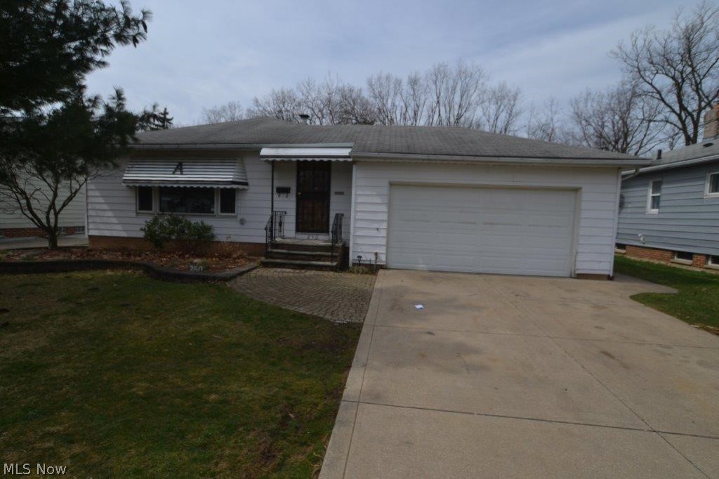 lovely ranch on low traffic street in Bedford. This Ranch has an attached 2 car garage with Covered rear patio, shed and wood area behind house. This Ranch has 3 great sized bedrooms and 2 full baths. 1 bath on 1st floor and 1 bath in basement. The Basement Rec room offers a great space to entertain and hang with plenty of Extra room for storage and Laundry. Come see this competitively priced home. It will not last long in this market. Buyers pays $300.00 fee at closing.