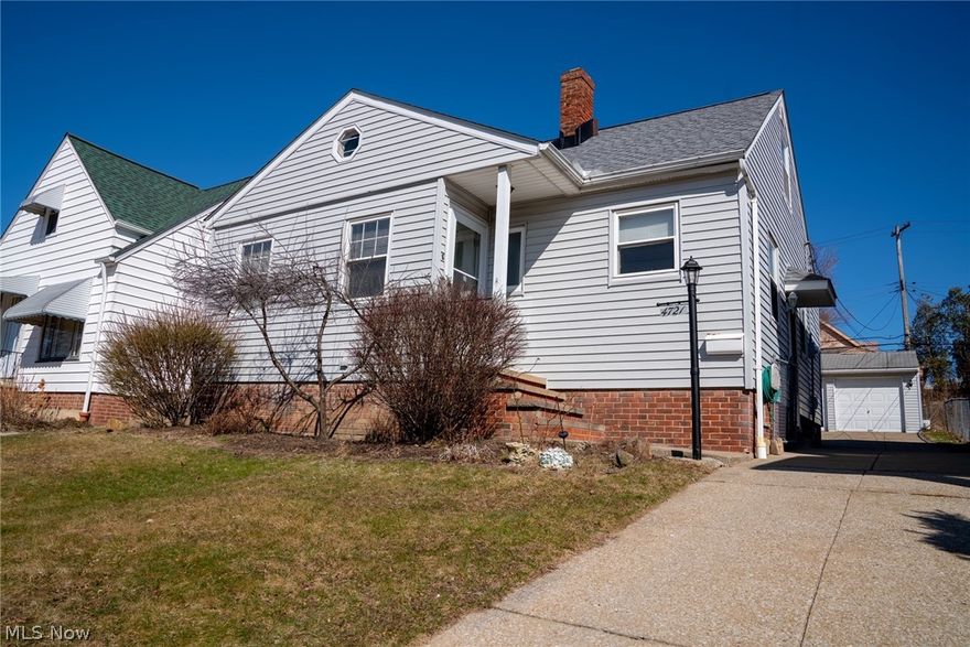 Updated 3 bedroom bungalow with 2 car garage! Kitchen with granite counter tops, white cabinets and vinyl wood flooring. Updated bathroom. 2 bedrooms down with carpet over hardwood, 1 bedroom up with hardwood floors. Vinyl siding, replacement windows throughout. Basement has glass block windows. This one shows well and is priced right!