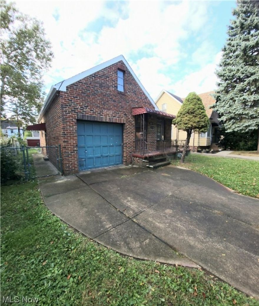 Step back in time with this adorable 2 bedroom little dollhouse ranch on a Lovely Brick Paved Street. Immediate occupancy. fenced in yard. One car attached garage. Information is not guaranteed as to functionality of HVAC, Appliances, etc. Home is being sold as is and seller unable to do any repairs.