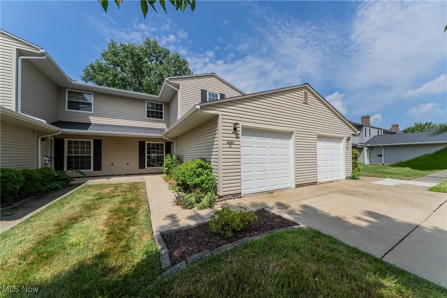 Welcome to 6854 Colonial Dr, Apt C in Mentor, Ohio—a beautifully maintained 3-bedroom, 1.5-bath condo offering 1,324 square feet of bright, comfortable living space. This charming home features a spacious layout with three generously sized bedrooms, a full bath on the upper level, and a convenient half bath on the main floor. The updated kitchen is fully equipped with modern appliances, making it perfect for everyday cooking or entertaining guests. Enjoy the added convenience of in-unit laundry, including a washer and dryer, and an attached one-car garage. All appliances stay as well!