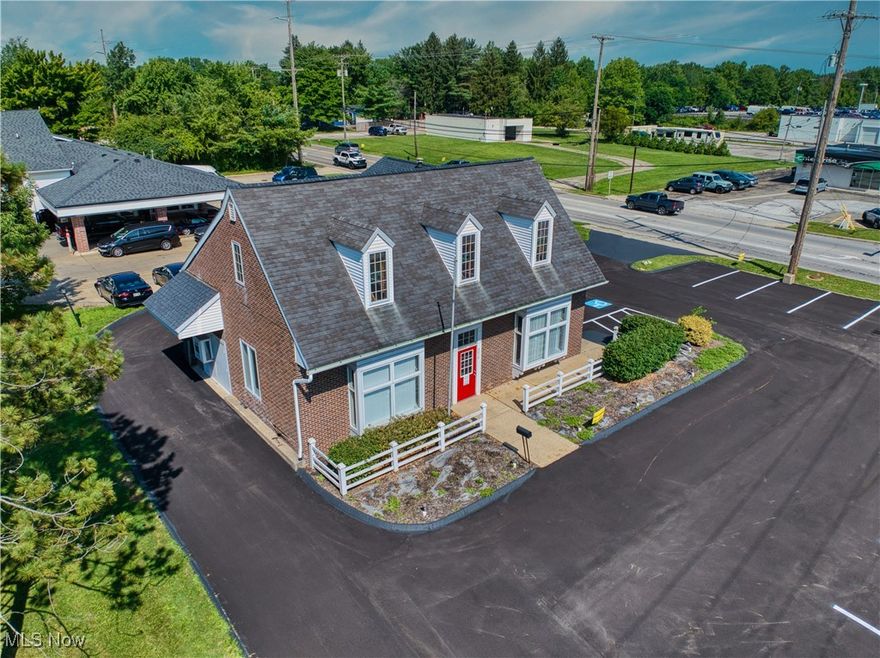 Prime opportunity in Cuyahoga Falls! This 1,500 sq. ft. commercial building sits directly on State Road - with access from both State and Steels Corners - offering maximum exposure with an impressive daily traffic count that guarantees nonstop visibility for your business. Formerly a well-known donut shop, the space is perfectly suited for another donut or coffee shop, bakery, or any quick-service concept - complete with the convenience of a drive-thru/ride-thru already in place. The property features 15 dedicated parking spaces, a freshly resurfaced and striped lot, and easy access just minutes from Route 8 and the Cuyahoga Valley National Park, attracting both commuter and destination traffic. The owner is currently investing in the exterior with modern new siding, to be completed by the end of September, giving the building a fresh, updated look that’s sure to stand out. With strong surrounding demographics, flexible space, and an owner willing to work with tenants on a custom build-out, this location checks every box for success. Whether you’re launching a new concept or expanding an established brand, this site combines high visibility, modern updates, and unbeatable convenience in one of Cuyahoga Falls’ busiest corridors. Don’t miss your chance to secure this prime location and make it your own.