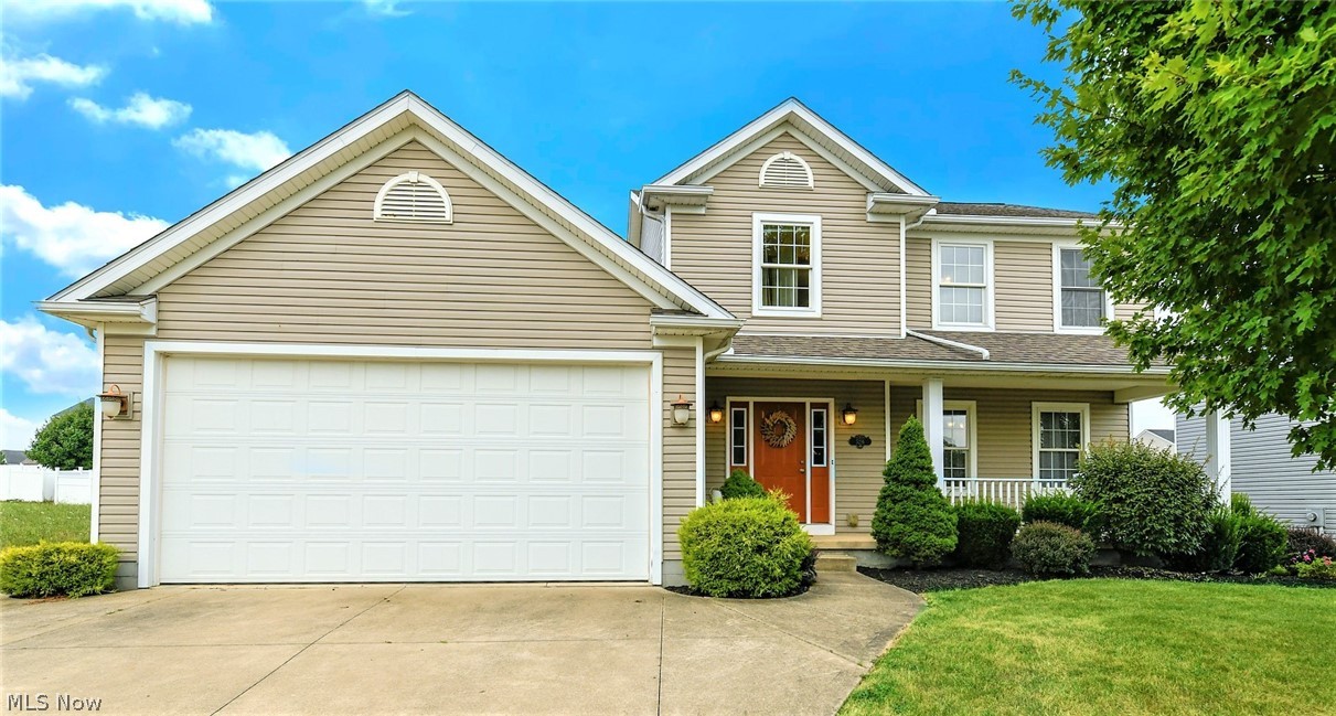 *Custom Built 2006 Colonial In New Haven Estates W/2,000 Sq. Ft Features 3 Bedrms, 2.5 Bathrms, 2 Car Garage & 1/4 Of An Acre! *Relax Outside On The Back Deck Or Enjoy Reading A Book On A Large Front COVERED Porch That Spans The Entire Length Of The Home *Come Join A Community- Showcasing A Park Near The End Of The Street W/Pavilion, Playground & Basketball Court! *BRAND NEW Soft Grey Carpet Throughout! *Vaulted Ceiling Sunken Family Rm! *Vaulted Ceiling Large Master Suite W/3 Closets! *Fresh Paint Throughout *Let's Walk In... Foyer Next To A Formal Dining Rm W/TRAY Ceiling Featuring Crown Molding, Chair Rail Molding & Modern Chandelier *Eat In Kitchen W/GRANITE COUNTERTOPS, ISLAND W/BREAKFAST BAR & Storage, Above Island Triple Pendant Light, Cabinets W/Oversized SS Hardware, Under Cabinet Lighting & PANTRY! FULLY APPLIANCED *Well Thought Out Extra Closet Near Powder Rm, Still In The Kitchen Can Be Used For Extra Kitchen & Bathrm Storage! *Eat In Area W/Ceiling Fan & Sliders To The Bac