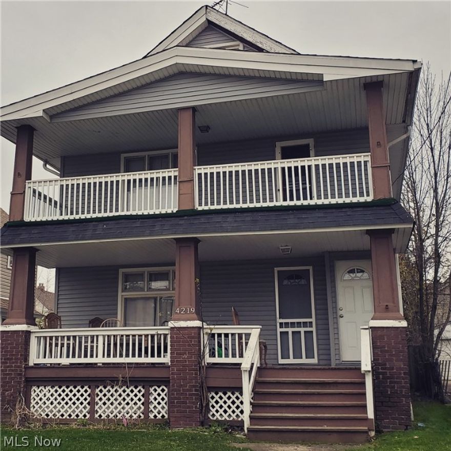 An amazing opportunity to add to your portfolio in the Old Brooklyn area!  Both units are rented out by great tenants.   Property boasts a fireplace plus beautiful woodwork and glass in each unit. Spacious front porch areas make for wonderful outdoor entertaining.  Ample space with many cabinets and closets for storage are a highlight of this property.   If more storage is needed, property contains a walk up third floor with  plenty of storage space.  All appliances stay.  Minutes from downtown and close to major highways.  This will not last long.