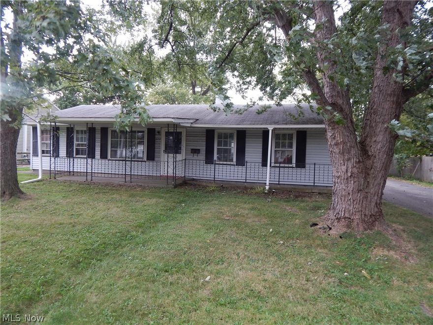 Nice 3 bedroom ranch located in the heart of Elyria! Come experience one floor living at it's finest! Kitchen with ample cabinet and counter space. Large back deck overlooking the backyard. Don't miss the large 2 car detached garage too! Being sold as-is. Call today to schedule a tour!