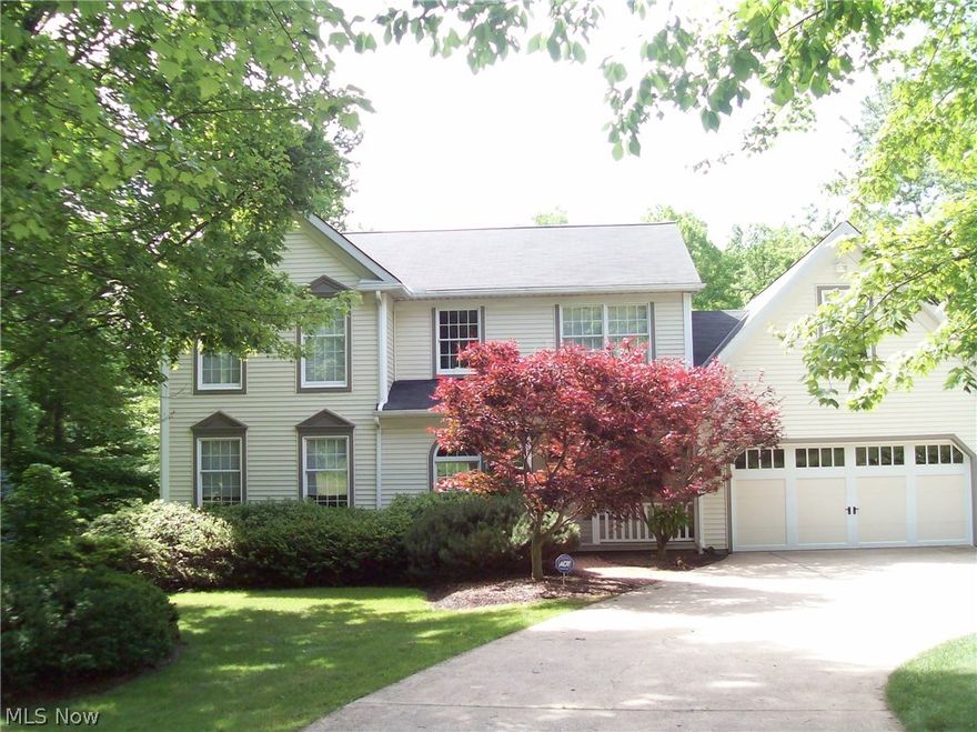 Desirable Arbor Glen subdivision, convenient to Chardon and I90.  Since 2010: Dishwasher/microwave/range. New since 2012: Stainless fridge, water softener/filtration system/interior painted/kitchen, foyer flooring...floating laminate/carpet thru-out house/kitchen countertops (tile)/back-splash/reverse osmosis in kitchen sink/kitchen cabinets refurbished/garage door & opener/garage door opener in outbuilding. Very pretty setting with lots of shade trees and a great back deck off kitchen overlooking the pond.  Extremely economical house to heat/cool.