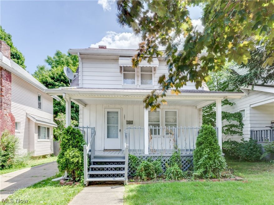 Excellent for first time buyer or a great investment! This home features a large front porch and a partially fenced backyard. There is a large living room, dining room and kitchen on the main level.  Have 3 bedrooms and one bathroom on the second floor. A must see, call today to schedule your private tour! Seller is ready to move on.  All reasonable offers considered.