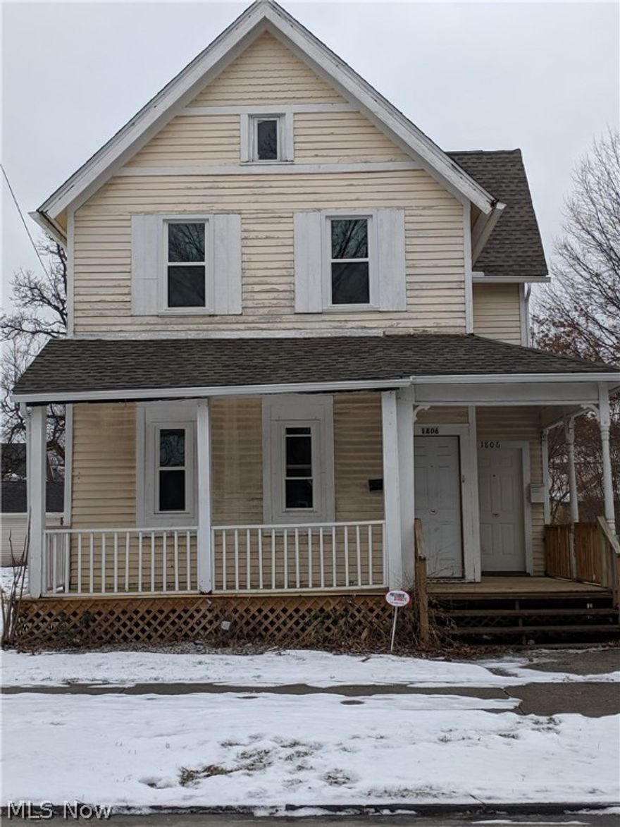 Desirable double in the South Tremont District with huge lot. This property has had MANY updates including windows, front porch deck, back stairwell, FULL first floor renovation including new flooring, fixtures, bath vanity, kitchen cabinets, counter and appliances, second floor refinished cabinets, new appliances, refinished bath vanity and tub and more. This is a great home to rent out (can get $1400-1500/month for both units) or live in one unit and rent the other. Great location, close to Metro, restaurants, shops, downtown Cleveland, downtown Tremont, transportation, etc. A must see!