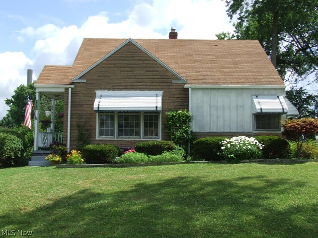 Don't miss this sunny Ranch home on a pretty corner lot in a prime Cuyahoga Falls location, west of State Rd. The living room has a lot of natural light and built-in bookcases. There are hardwood floors under the carpet throughout the home which includes large living room with huge front window, dinette area, 2 bedrooms, and 1 full bath. The kitchen has a lot of cupboards for storage plus a pantry. There's also a clean, full basement with shelving, central A/C, 1-car detached garage, and a nice, covered patio to enjoy in the private backyard with lots of flowers. Convenient to everything! This is a great value! Clean and neat - just move in!